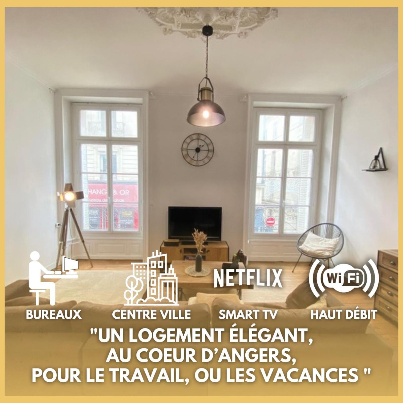 L'Appartement Privilege - 4 Chambres - Coeur D'Angers, Spacieux Et Elegant 外观 照片